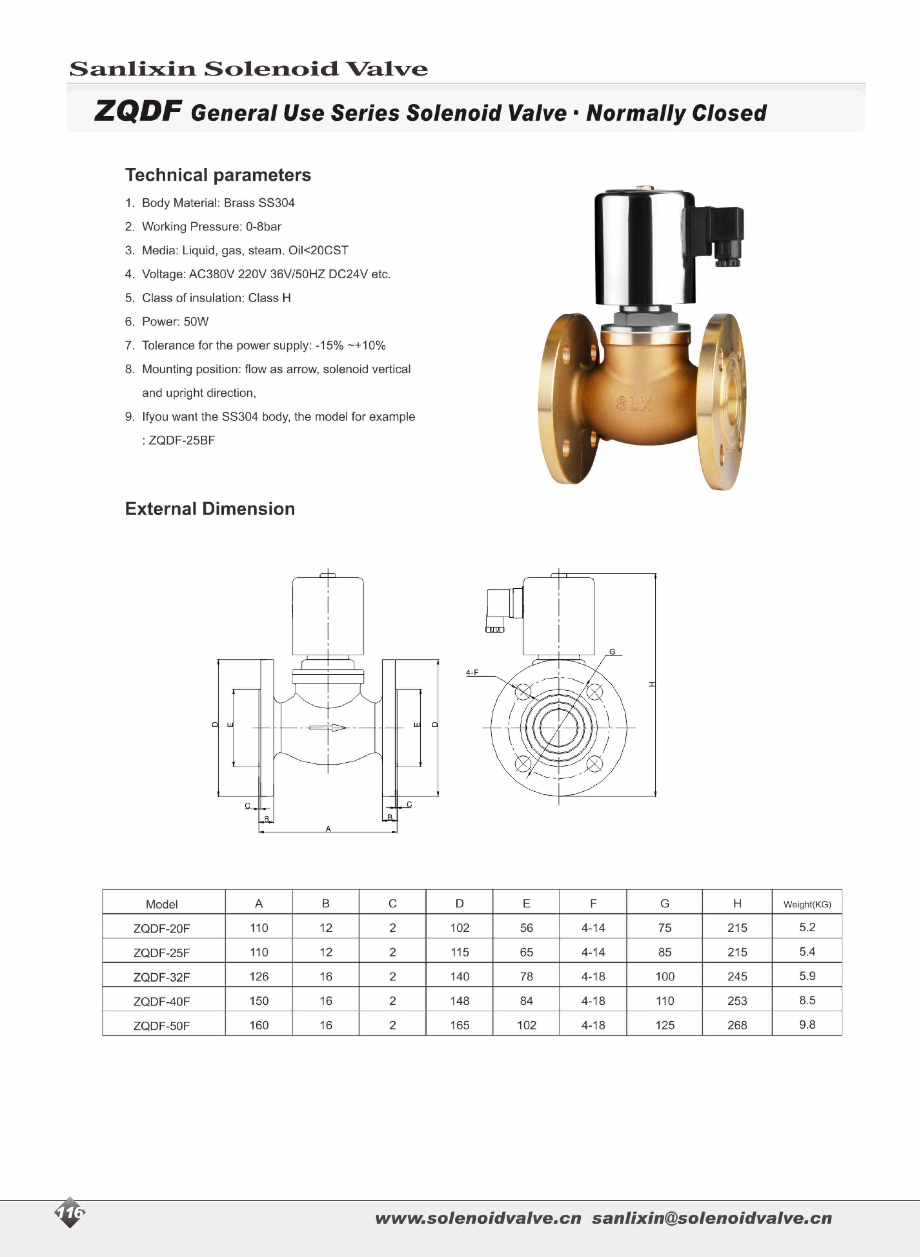 General Use ZQDF Series Solenoid Valve from China manufacturer Yuyao Sanlixin Solenoid Valve